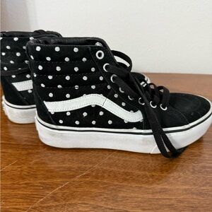 Vans suede polka dot high-top sneakers
